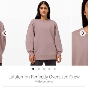 lululemon athletica Violet Verbena Perfectly Oversized Crew Sweater